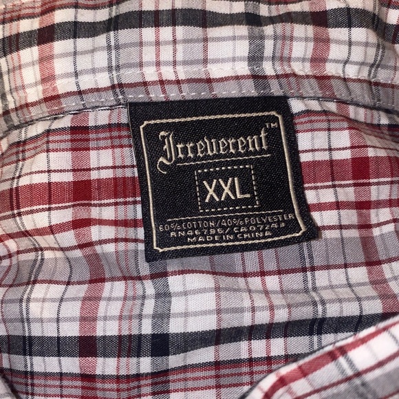 Irreverent Men’s XXL short Sleeve Button Down Shirt - Picture 5 of 5